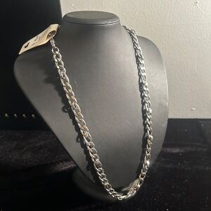Stainless Steel Silver Color Thick Chain Necklace Unisex